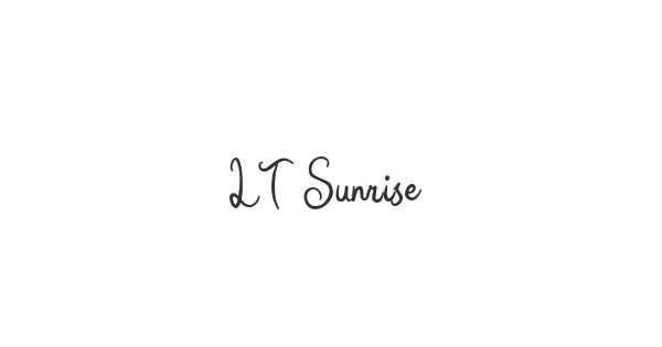 LT Sunrise font thumbnail
